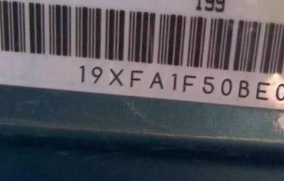 VIN prefix 19XFA1F50BE0