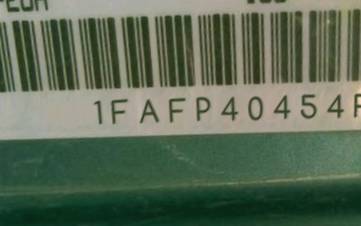 VIN prefix 1FAFP40454F1