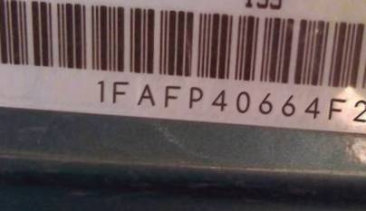 VIN prefix 1FAFP40664F2