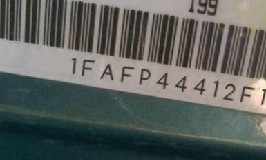 VIN prefix 1FAFP44412F1