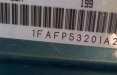 VIN prefix 1FAFP53201A2