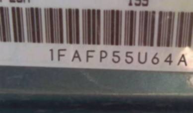 VIN prefix 1FAFP55U64A1
