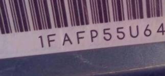 VIN prefix 1FAFP55U64G1