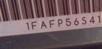 VIN prefix 1FAFP56S41A1