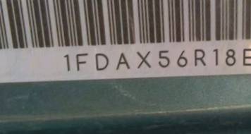 VIN prefix 1FDAX56R18EC
