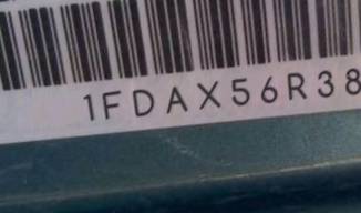 VIN prefix 1FDAX56R38EA