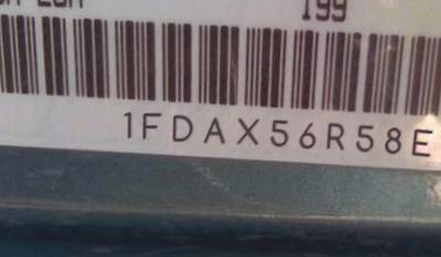 VIN prefix 1FDAX56R58EA