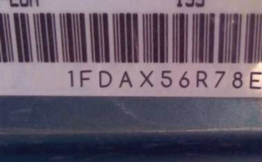 VIN prefix 1FDAX56R78EA