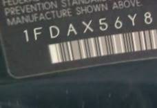 VIN prefix 1FDAX56Y89EA
