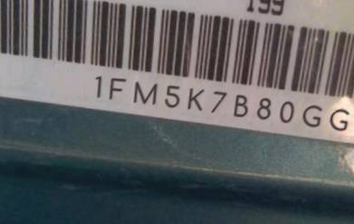 VIN prefix 1FM5K7B80GGB