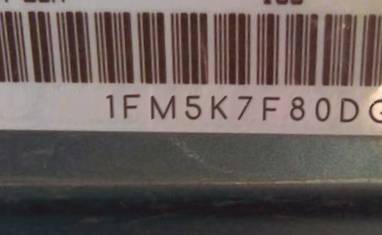 VIN prefix 1FM5K7F80DGB