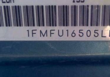 VIN prefix 1FMFU16505LB