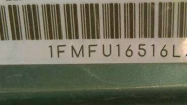 VIN prefix 1FMFU16516LA