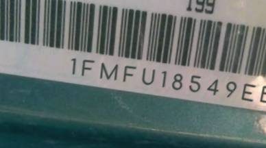 VIN prefix 1FMFU18549EB