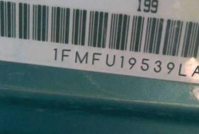 VIN prefix 1FMFU19539LA