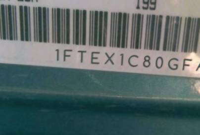 VIN prefix 1FTEX1C80GFA