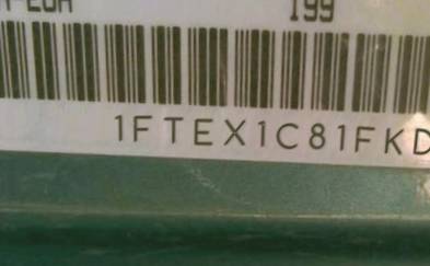 VIN prefix 1FTEX1C81FKD
