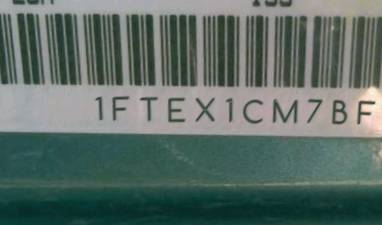 VIN prefix 1FTEX1CM7BFA