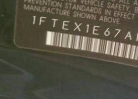 VIN prefix 1FTEX1E67AFD