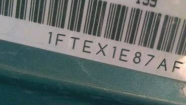 VIN prefix 1FTEX1E87AFC