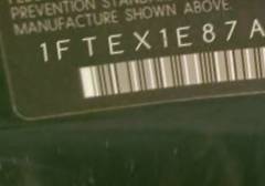 VIN prefix 1FTEX1E87AKE