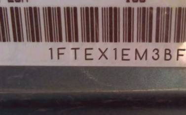 VIN prefix 1FTEX1EM3BFC