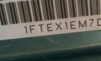 VIN prefix 1FTEX1EM7DFA