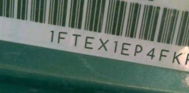 VIN prefix 1FTEX1EP4FKF