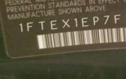VIN prefix 1FTEX1EP7FKD