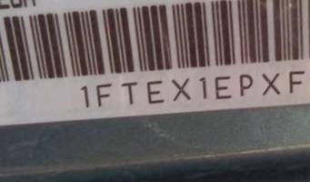 VIN prefix 1FTEX1EPXFFB
