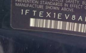 VIN prefix 1FTEX1EV8AF1
