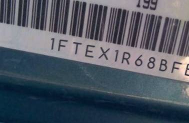 VIN prefix 1FTEX1R68BFB