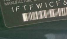 VIN prefix 1FTFW1CF6EFC