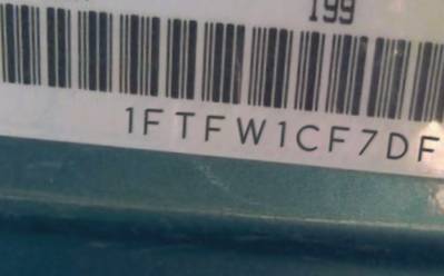 VIN prefix 1FTFW1CF7DFC