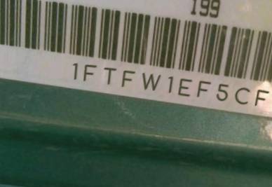 VIN prefix 1FTFW1EF5CFD