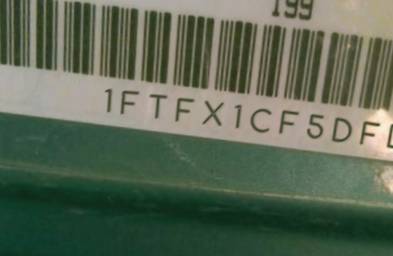 VIN prefix 1FTFX1CF5DFD