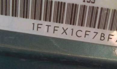 VIN prefix 1FTFX1CF7BFA
