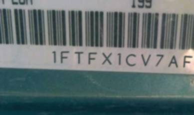 VIN prefix 1FTFX1CV7AFC