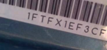 VIN prefix 1FTFX1EF3CFB