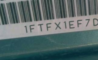 VIN prefix 1FTFX1EF7DFD