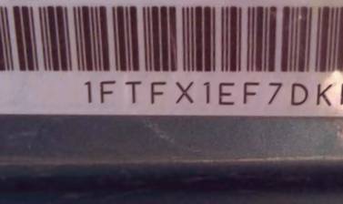 VIN prefix 1FTFX1EF7DKF