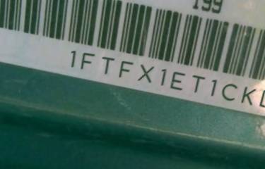 VIN prefix 1FTFX1ET1CKD