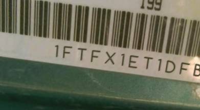 VIN prefix 1FTFX1ET1DFB