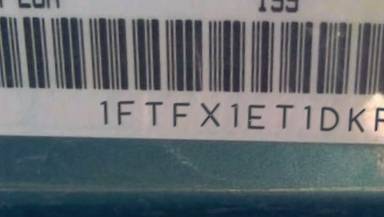 VIN prefix 1FTFX1ET1DKF