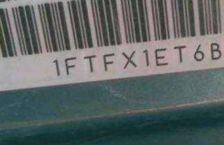 VIN prefix 1FTFX1ET6BFD