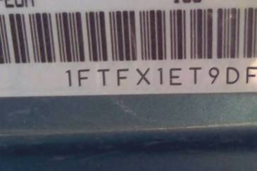VIN prefix 1FTFX1ET9DFA