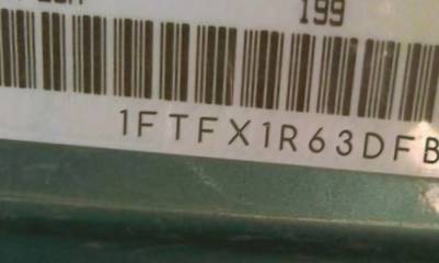VIN prefix 1FTFX1R63DFB