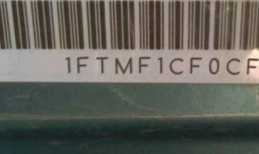 VIN prefix 1FTMF1CF0CFA