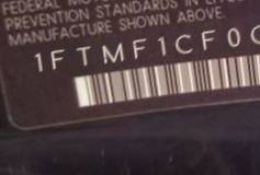 VIN prefix 1FTMF1CF0CFB