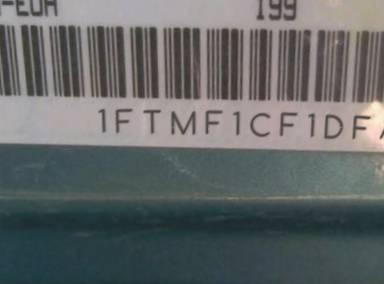 VIN prefix 1FTMF1CF1DFA